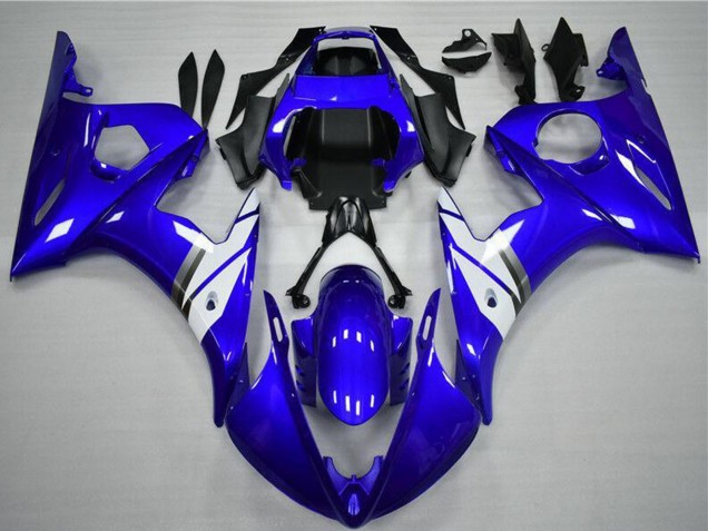 2003-2004 Yamaha YZF R6 Motorcycle Fairings - Blue White Australia