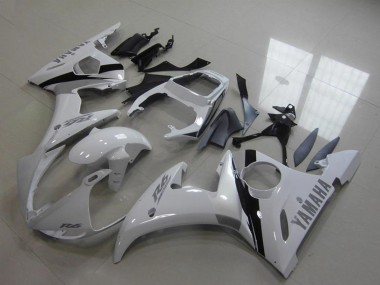 Affordable 2003-2004 Yamaha YZF R6 Motorcycle Fairing Kits - White Glossy Black Australia
