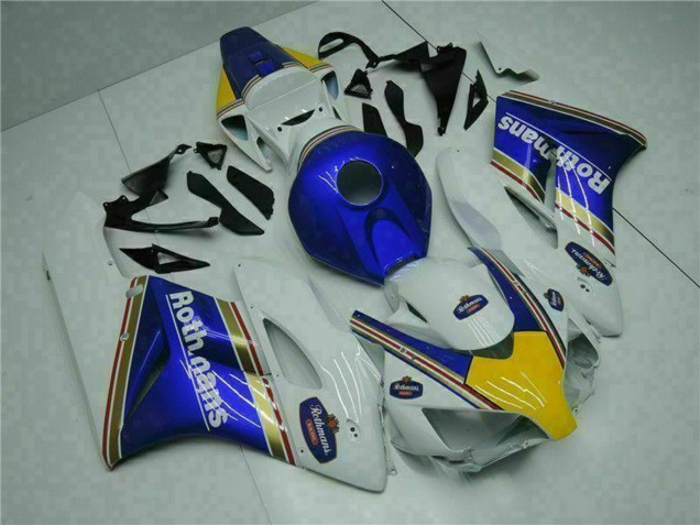 2004-2005 Honda CBR1000RR Motorcycle Fairing - White Blue Yellow Rothmans Australia
