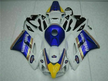 Affordable 2004-2005 Honda CBR1000RR Motorcycle Fairing - White Blue Yellow Rothmans Australia