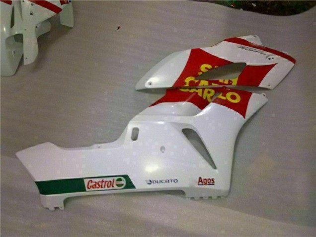 2004-2005 Honda CBR1000RR Motorcycle Fairings - White Red Yellow San Carlo 58 Australia