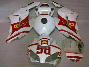 Affordable 2004-2005 Honda CBR1000RR Motorcycle Fairings - White Red Yellow San Carlo 58 Australia