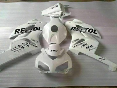 Affordable 2004-2005 Honda CBR1000RR Motorcycle Fairings - White Black Repsol Australia