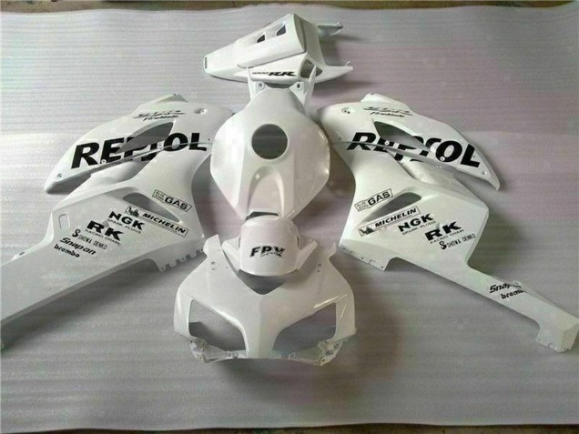 2004-2005 Honda CBR1000RR Motorcycle Fairings - White Black Repsol Australia