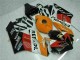 2004-2005 Honda CBR1000RR Motorcycle Fairings - Orange White Red Black Repsol Australia
