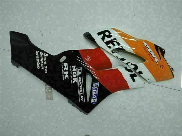 2004-2005 Honda CBR1000RR Motorcycle Fairings - Orange White Red Black Repsol Australia