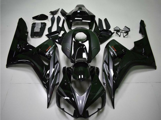 2004-2005 Honda CBR1000RR Motorcycle Fairings - Glossy Black Grey Australia