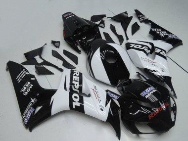 Affordable 2004-2005 Honda CBR1000RR Motorcycle Fairings - White Glossy Black Repsol Australia