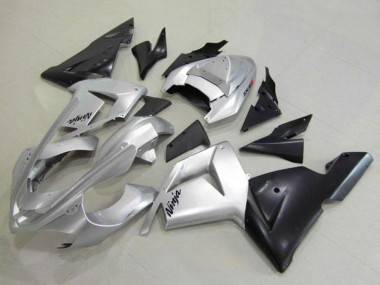 Affordable 2004-2005 Kawasaki ZX10R Motorcycle Fairing - Silver Black Ninja Australia
