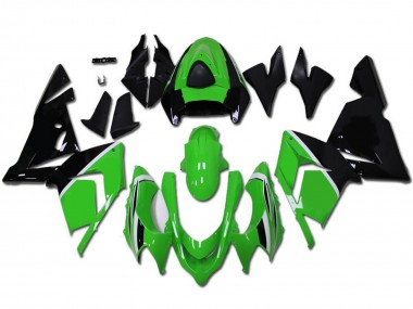 Affordable 2004-2005 Kawasaki ZX10R Motorcycle Fairings - Green Glossy Black Australia