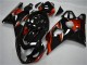 2004-2005 Suzuki GSXR 600/750 Motorcycle Fairings - Glossy Black Red Stripe Australia