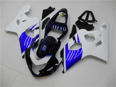 Affordable 2004-2005 Suzuki GSXR 600/750 Bike Fairings - White Blue Black Australia