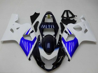 Affordable 2004-2005 Suzuki GSXR 600/750 Bike Fairings - White Blue Black Australia