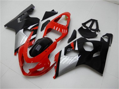 Affordable 2004-2005 Suzuki GSXR 600/750 Motorcycle Fairings - Red Silver Black Australia