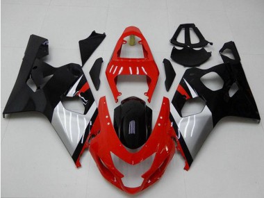 Affordable 2004-2005 Suzuki GSXR 600/750 Motorcycle Fairings - Red Silver Black Australia