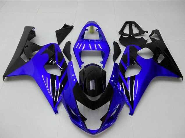 2004-2005 Suzuki GSXR 600/750 Motorcycle Fairings - Blue Glossy Black Australia