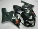 2004-2005 Suzuki GSXR 600/750 Motorcycle Fairings - Glossy Black Matte Black Red Decal Australia