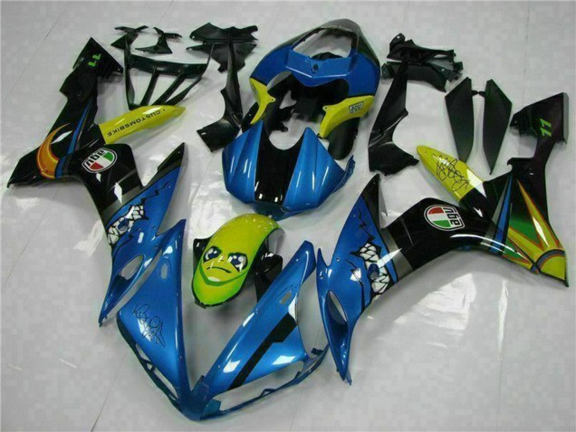 2004-2006 Yamaha YZF R1 Motorcycle Fairings - Blue Yellow Shark Australia
