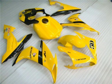 Affordable 2004-2006 Yamaha YZF R1 Motorcycle Fairings - Yellow Glossy Black Dunlop 50 Australia