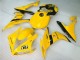 2004-2006 Yamaha YZF R1 Motorcycle Fairings - Yellow Glossy Black Dunlop 50 Australia