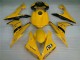 2004-2006 Yamaha YZF R1 Motorcycle Fairings - Yellow Glossy Black Dunlop 50 Australia