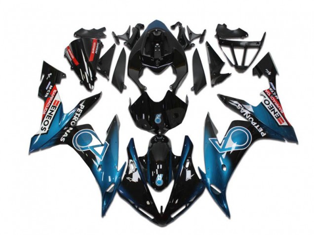 2004-2006 Yamaha YZF R1 Motorcycle Fairings - Teal Blue Glossy Black Red Petronas ENEOS Australia