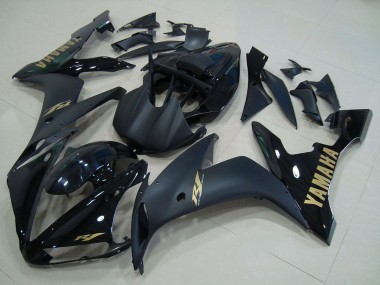 Affordable 2004-2006 Yamaha YZF R1 Motorcycle Fairings - Glossy Black Matte Black Gold Australia