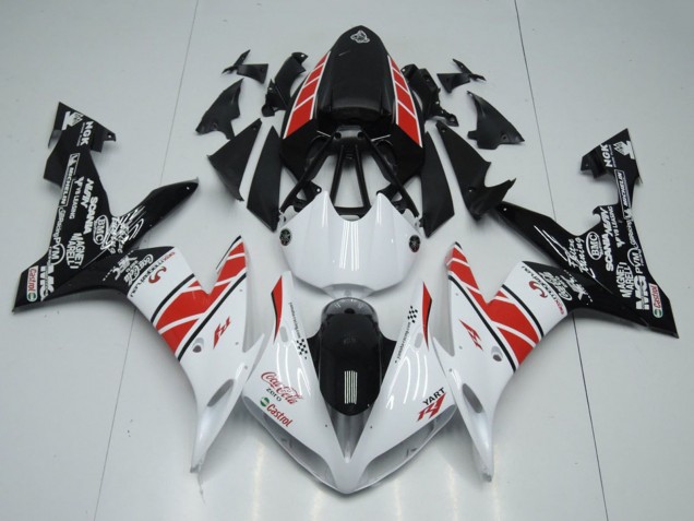 2004-2006 Yamaha YZF R1 Motorcycle Fairings - White Red Black Castrol Australia