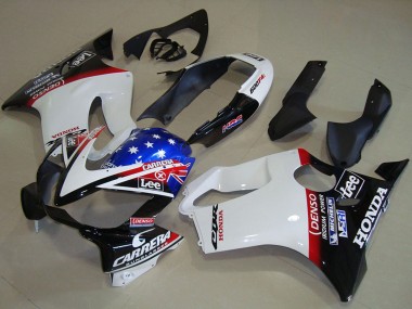Affordable 2004-2007 Honda CBR600 F4i Motorcycle Fairings - White Red Blue Glossy Black Star Lee Carrera Australia