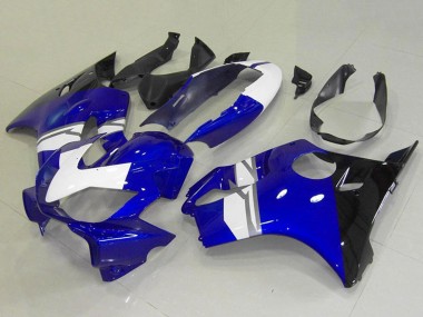 Affordable 2004-2007 Honda CBR600 F4i Motorcycle Fairings - White Blue Glossy Black Australia