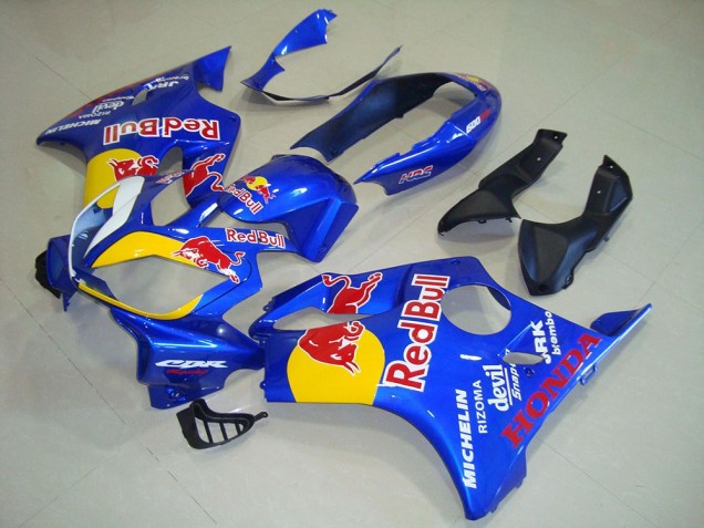 2004-2007 Honda CBR600 F4i Motorcycle Fairings - Blue Yellow Red Bull Australia