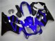 2004-2007 Honda CBR600 F4i Motorcycle Fairing Kits - Blue Glossy Black Australia