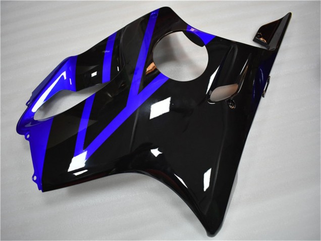 2004-2007 Honda CBR600 F4i Motorcycle Fairing Kits - Blue Glossy Black Australia