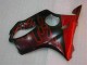 2004-2007 Honda CBR600 F4i Motorcycle Fairings - Glossy Black Red Flame Australia