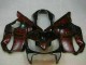 2004-2007 Honda CBR600 F4i Motorcycle Fairings - Glossy Black Red Flame Australia