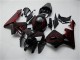 2005-2006 Honda CBR600RR Motorcycle Fairing Kits - Glossy Black Red Flame Australia
