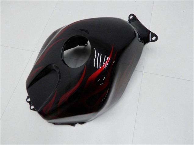 2005-2006 Honda CBR600RR Motorcycle Fairing Kits - Glossy Black Red Flame Australia