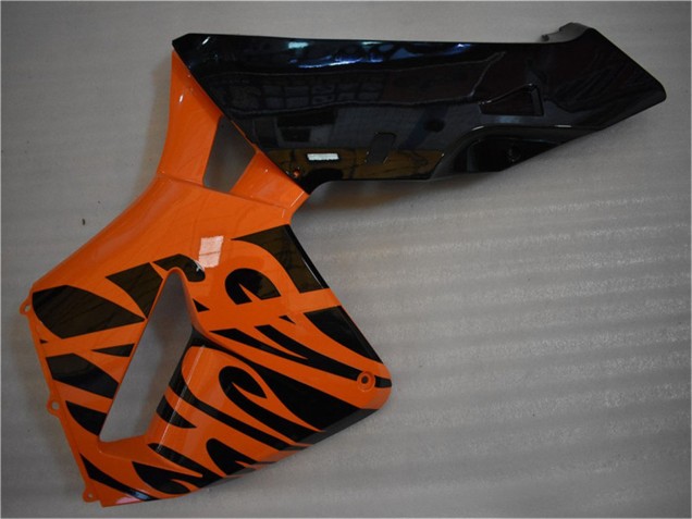 2005-2006 Honda CBR600RR Motorcycle Fairing - Orange Black Flame Australia