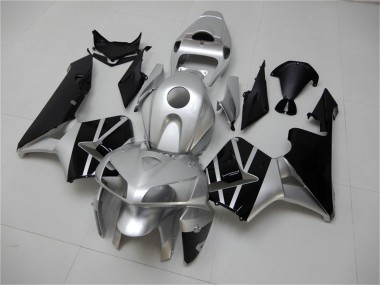 Affordable 2005-2006 Honda CBR600RR Motorcycle Fairing - Silver Black Australia