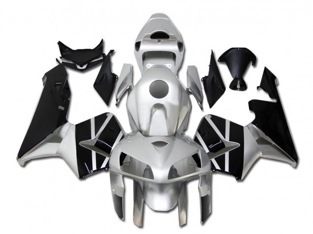 2005-2006 Honda CBR600RR Motorcycle Fairing - Silver Black Australia