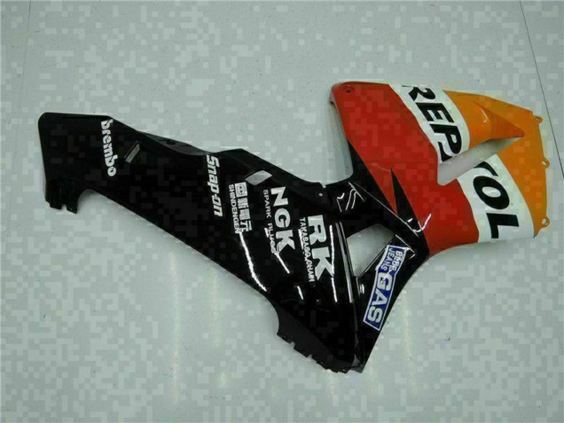 2005-2006 Honda CBR600RR Motorcycle Fairings - Orange White Red Black Repsol Australia
