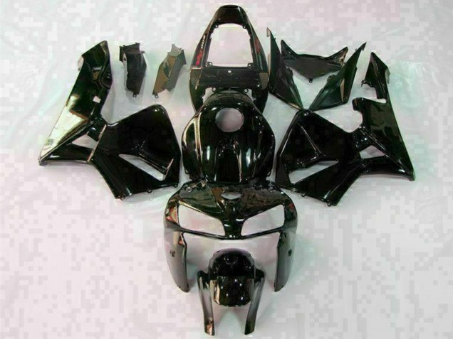 2005-2006 Honda CBR600RR Motorcycle Fairings - Glossy Black White Australia
