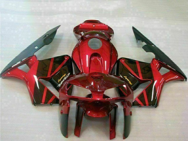 2005-2006 Honda CBR600RR Bike Fairings - Red Black Australia