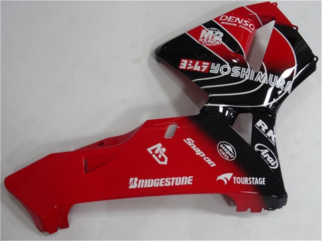2005-2006 Honda CBR600RR Motorcycle Fairings Kit - Red Black Australia