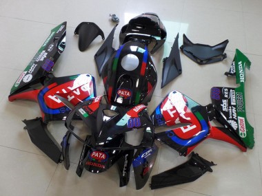 Affordable 2005-2006 Honda CBR600RR Motorcycle Fairings - Black Red Green Pata Australia