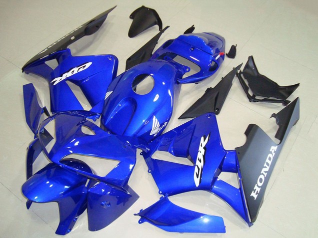 2005-2006 Honda CBR600RR Motorcycle Fairings - Blue Black White Decal Australia