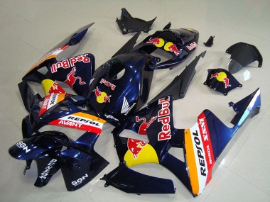 Affordable 2005-2006 Honda CBR600RR Motorcycle Fairings - Dark Blue Orange Red Bull Repsol Australia
