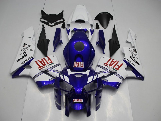 2005-2006 Honda CBR600RR Motorcycle Fairings - White Blue Red Fiat Australia
