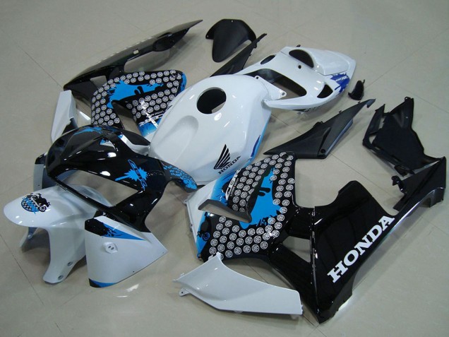 2005-2006 Honda CBR600RR Motorcycle Fairings - White Blue Black Australia