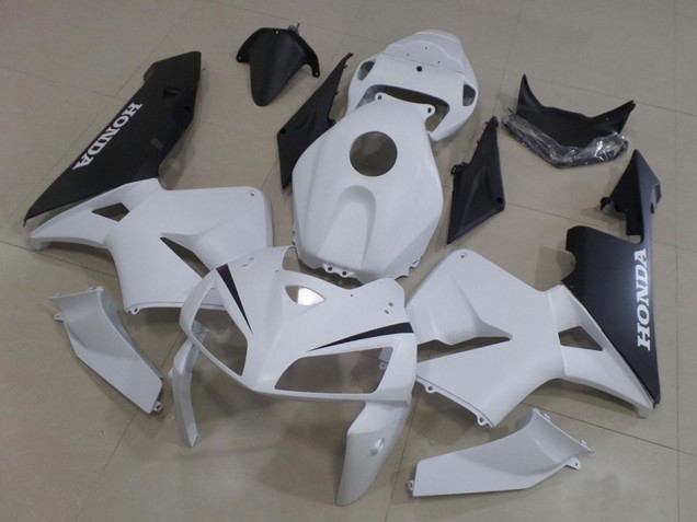 2005-2006 Honda CBR600RR Motorcycle Fairings Kit - White Black Australia
